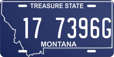 MT license plate 177396G