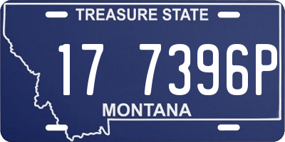MT license plate 177396P