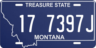 MT license plate 177397J