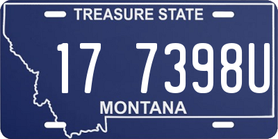 MT license plate 177398U
