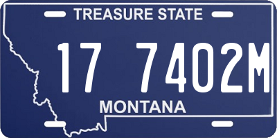 MT license plate 177402M