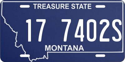 MT license plate 177402S