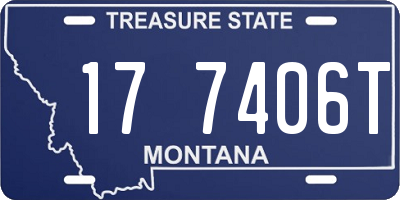MT license plate 177406T