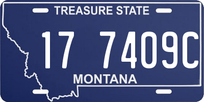 MT license plate 177409C