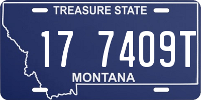 MT license plate 177409T