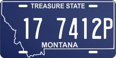 MT license plate 177412P