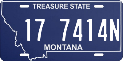 MT license plate 177414N