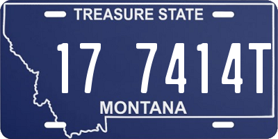 MT license plate 177414T