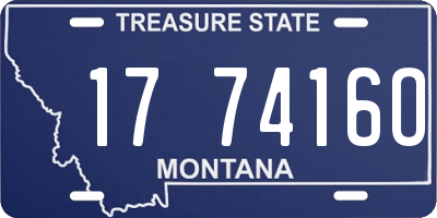 MT license plate 177416O