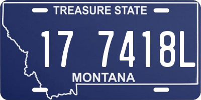 MT license plate 177418L