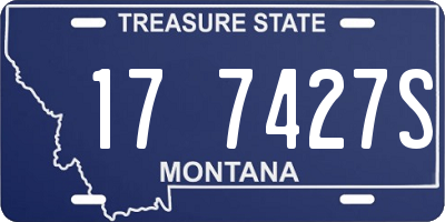MT license plate 177427S