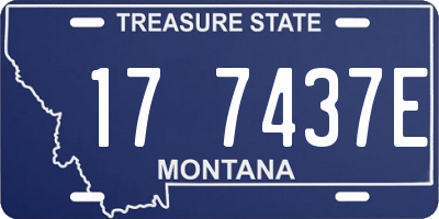 MT license plate 177437E