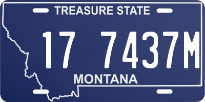 MT license plate 177437M