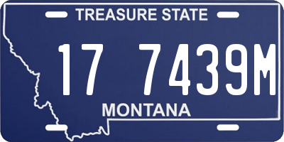 MT license plate 177439M