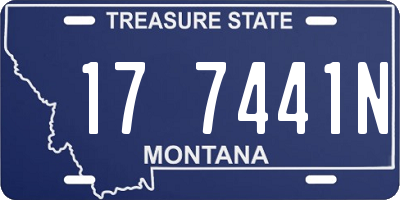 MT license plate 177441N