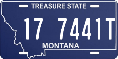 MT license plate 177441T