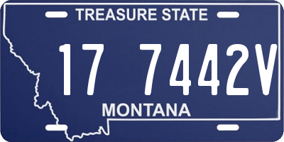 MT license plate 177442V
