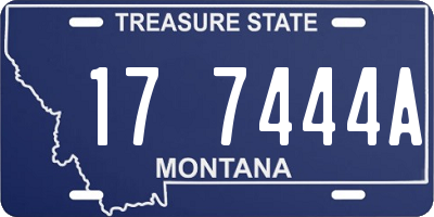MT license plate 177444A