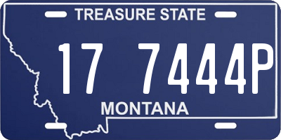 MT license plate 177444P