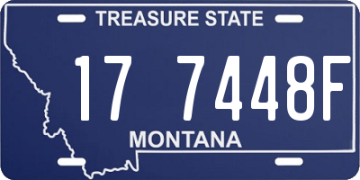 MT license plate 177448F