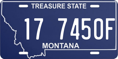 MT license plate 177450F