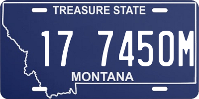 MT license plate 177450M