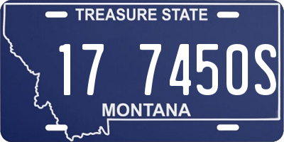 MT license plate 177450S