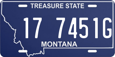 MT license plate 177451G