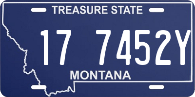 MT license plate 177452Y