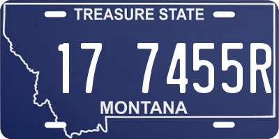 MT license plate 177455R