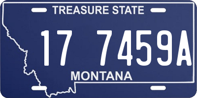 MT license plate 177459A