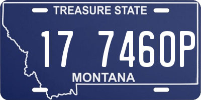 MT license plate 177460P