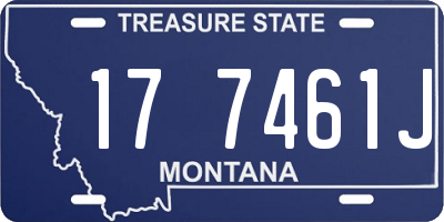 MT license plate 177461J