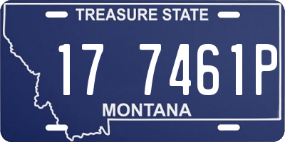 MT license plate 177461P