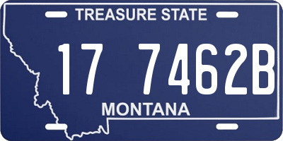 MT license plate 177462B