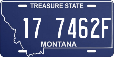MT license plate 177462F