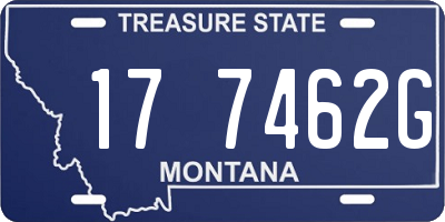 MT license plate 177462G