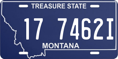 MT license plate 177462I