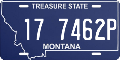 MT license plate 177462P