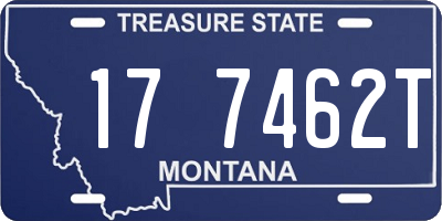 MT license plate 177462T