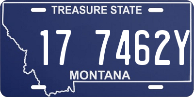 MT license plate 177462Y