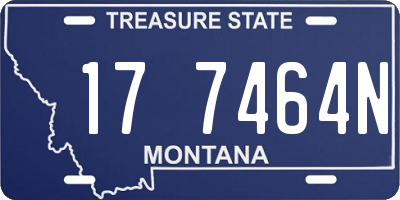 MT license plate 177464N