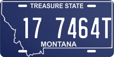 MT license plate 177464T