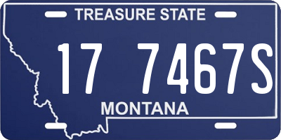 MT license plate 177467S