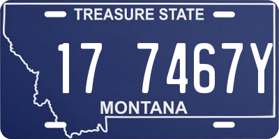 MT license plate 177467Y