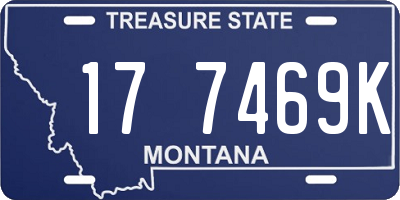 MT license plate 177469K