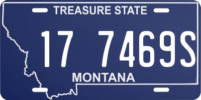 MT license plate 177469S
