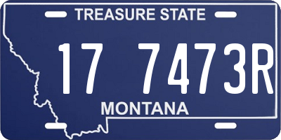 MT license plate 177473R