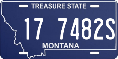 MT license plate 177482S