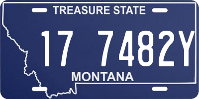 MT license plate 177482Y